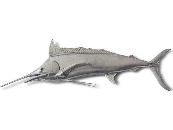 Blue Marlin Aluminum Fish Wall Art Sculpture