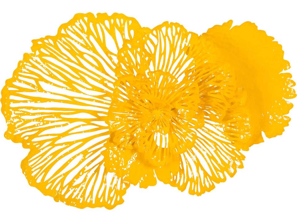 Flowers Metal Wall Art in Powder Coated Metal