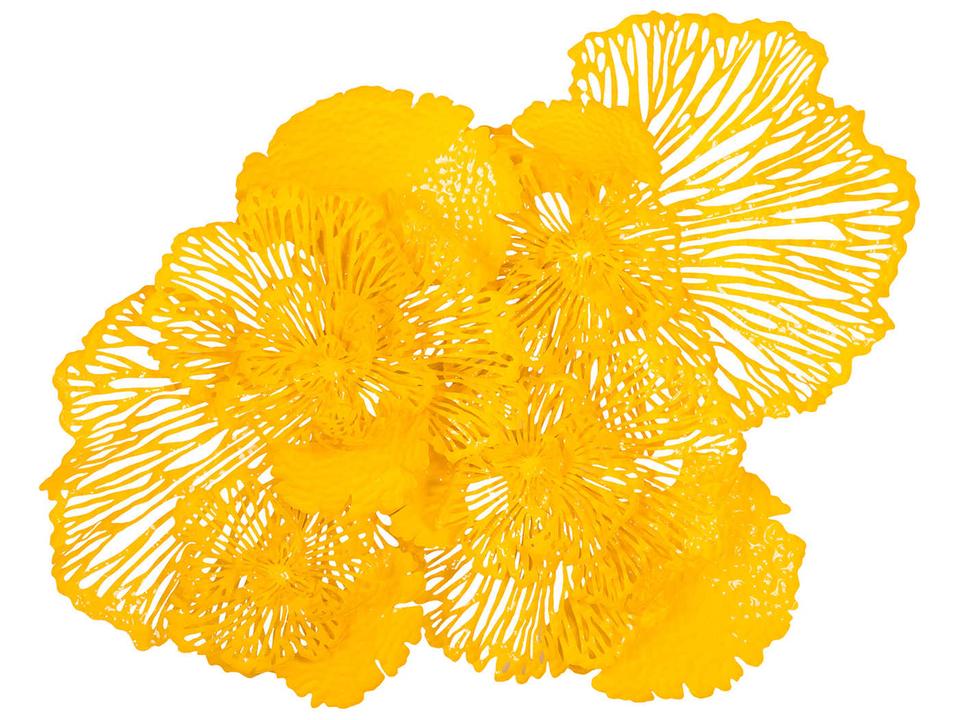 Flower Metal Wall Art Large Dandelion Sculpture in Powder Coat