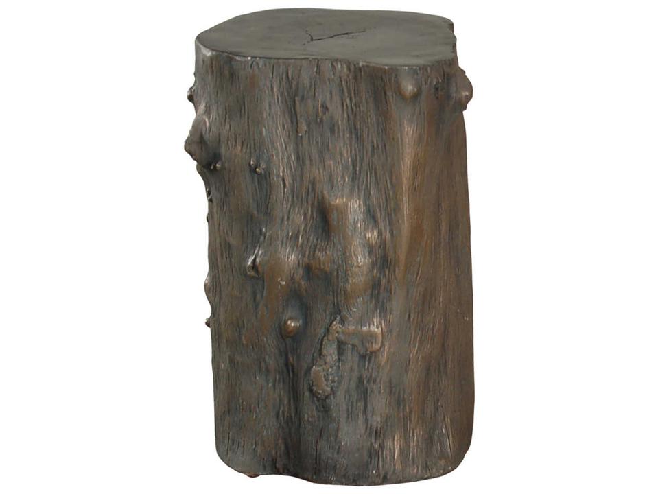 Cast Naturals Log Small Bronze Accent Stool