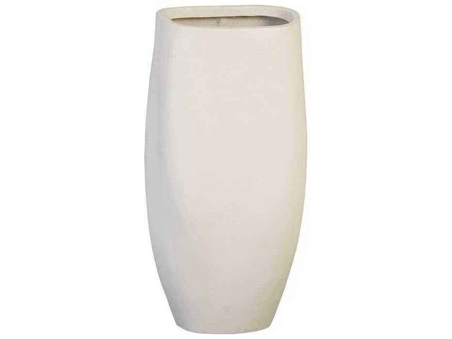 Amorphous Large Planter in White Stonecast Composite