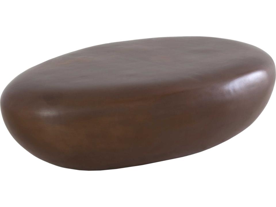 River Stone Large Coffee Table in Bronze Resin