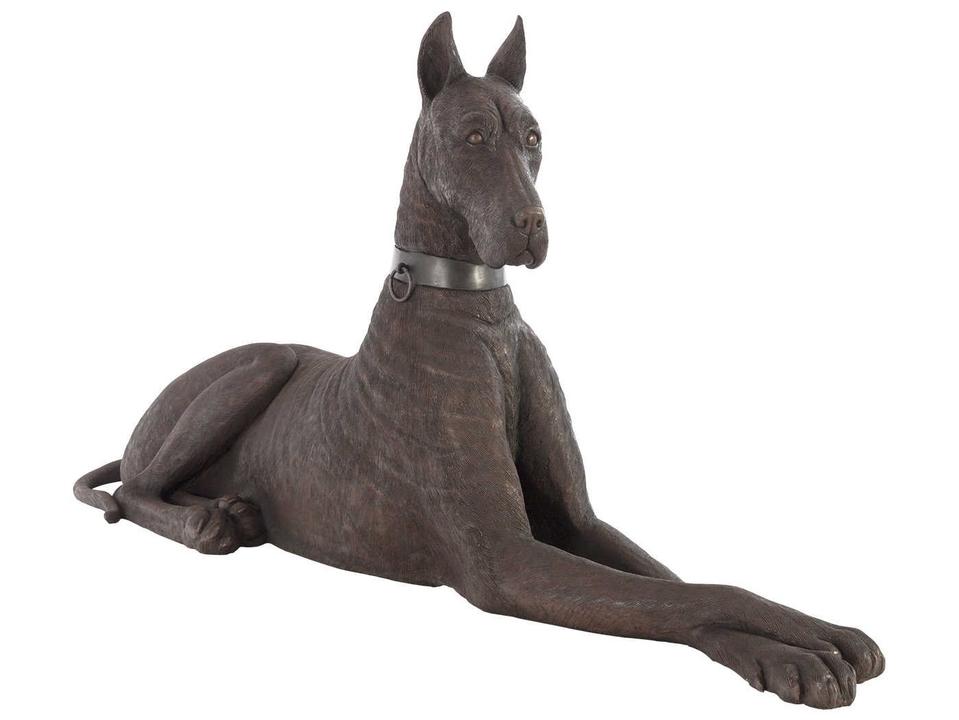 Great Dane Composite Sculpture in Bronze Left Facing