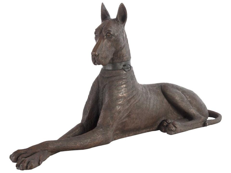 Bronze Right Facing Great Dane Sculpture