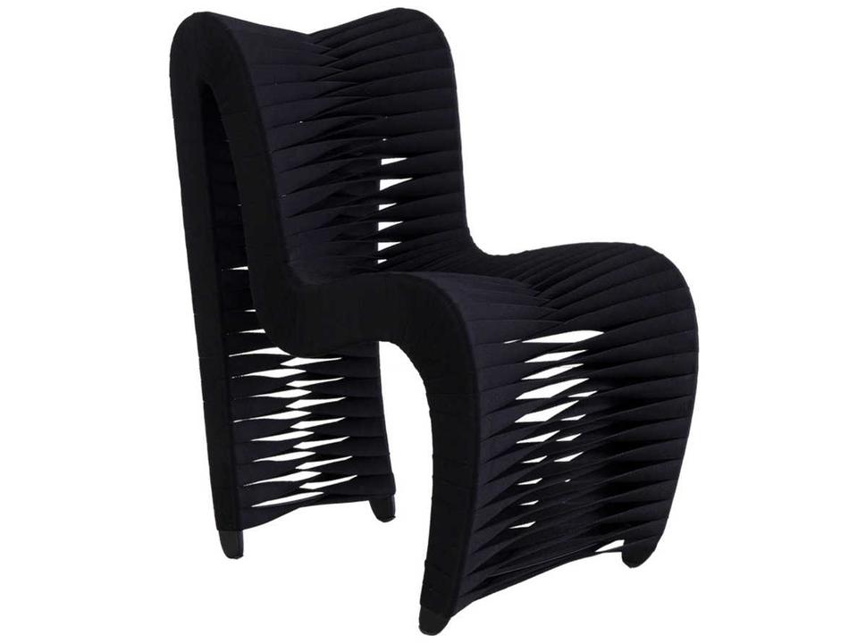 Seat Belt Black Dining Side Chair