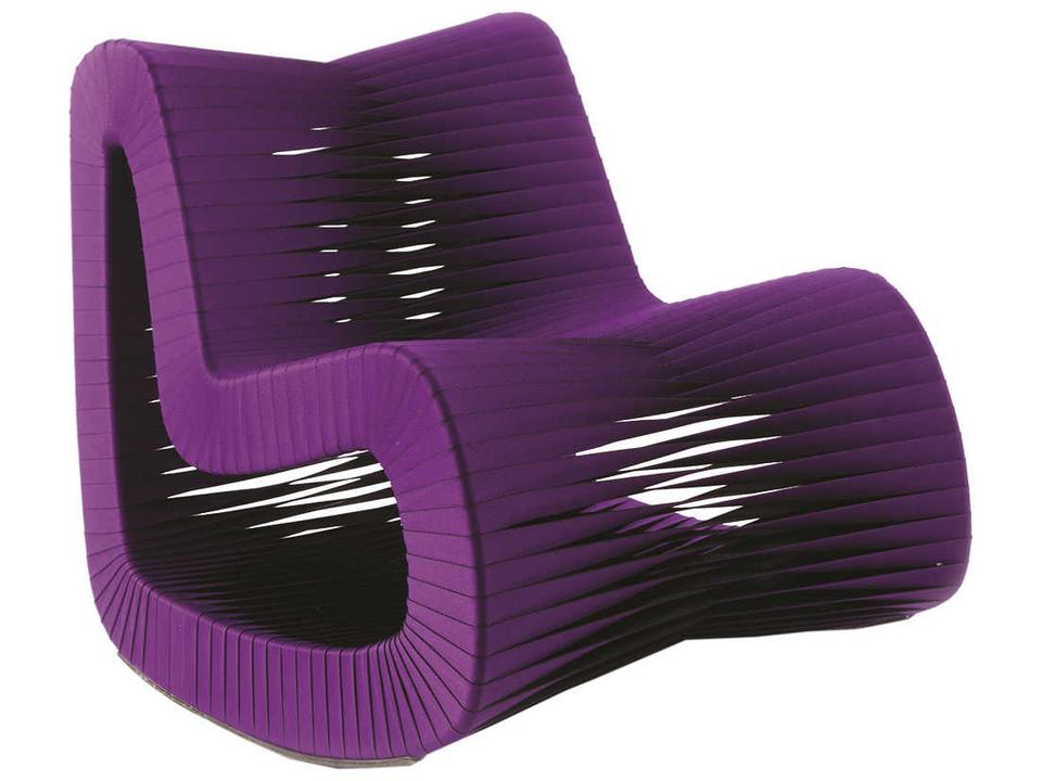Seat Belt Rocker Rocking Chair in Purple