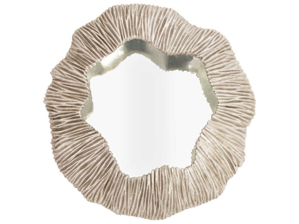 Fungia Silver Leaf Wall Mirror