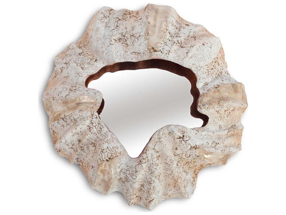 Barnacle Off White Wall Mirror Organic Design