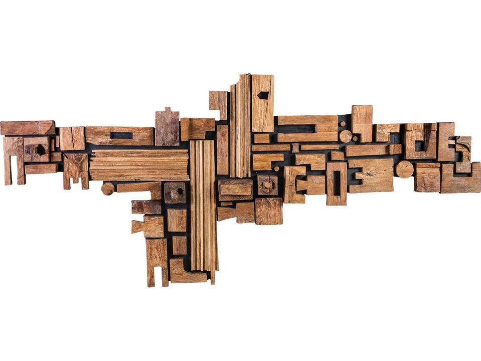 Asken Freeform Wall Art in Natural Reclaimed Wood