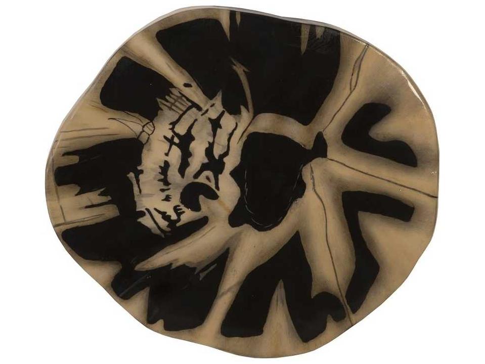 Cast Naturals Petrified Wood Wall Tile in Brown Black