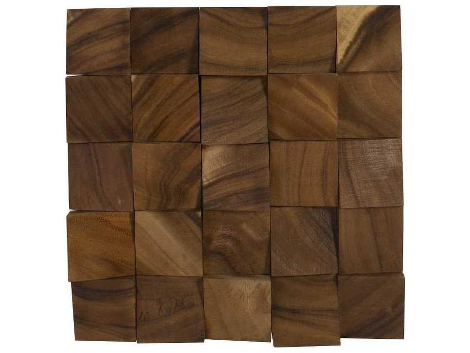 Blocks Wall Tile Chamcha Wood Natural Textured