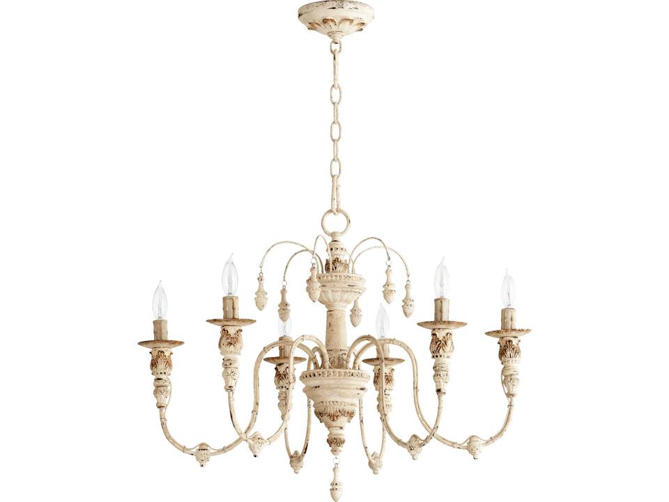 Salento 6-Light Chandelier in Persian White