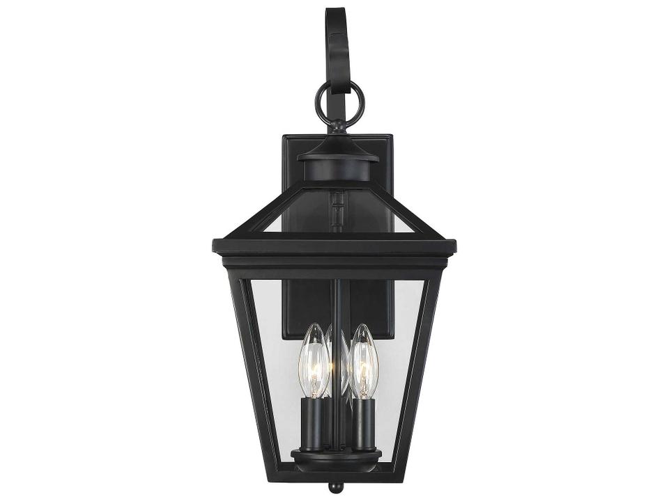 Ellijay 3-Light Outdoor Wall Light in Black