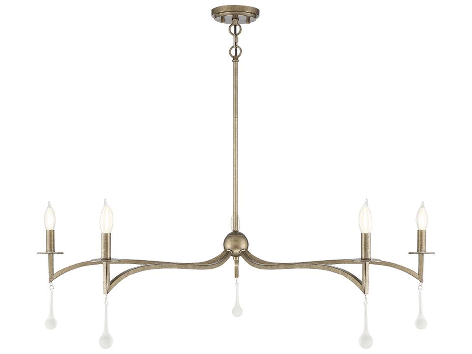 5-Light Laramie Chandelier in Chelsea Gold