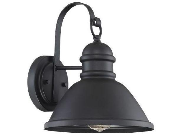 Meridian 1-Light Outdoor Wall Light in Matte Black