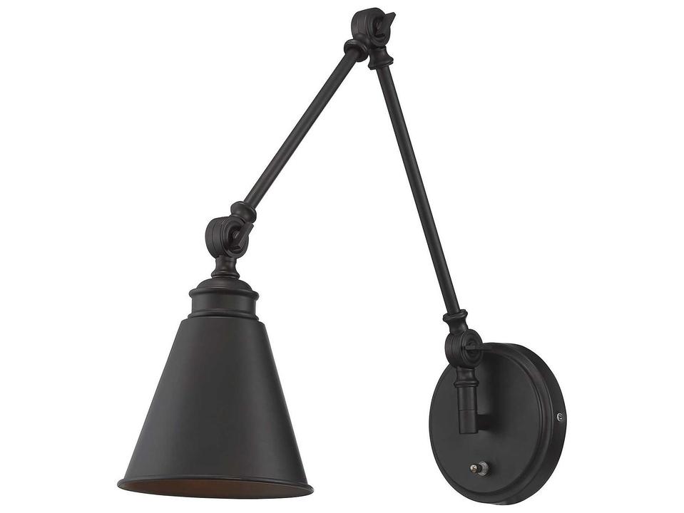 Morland 1-Light Adjustable Wall Sconce in English Bronze