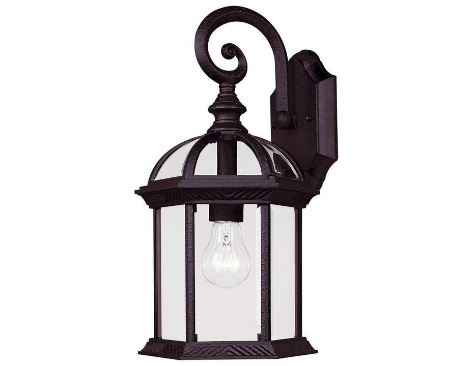 Kensington 1-Light Outdoor Wall Light in Textured Black