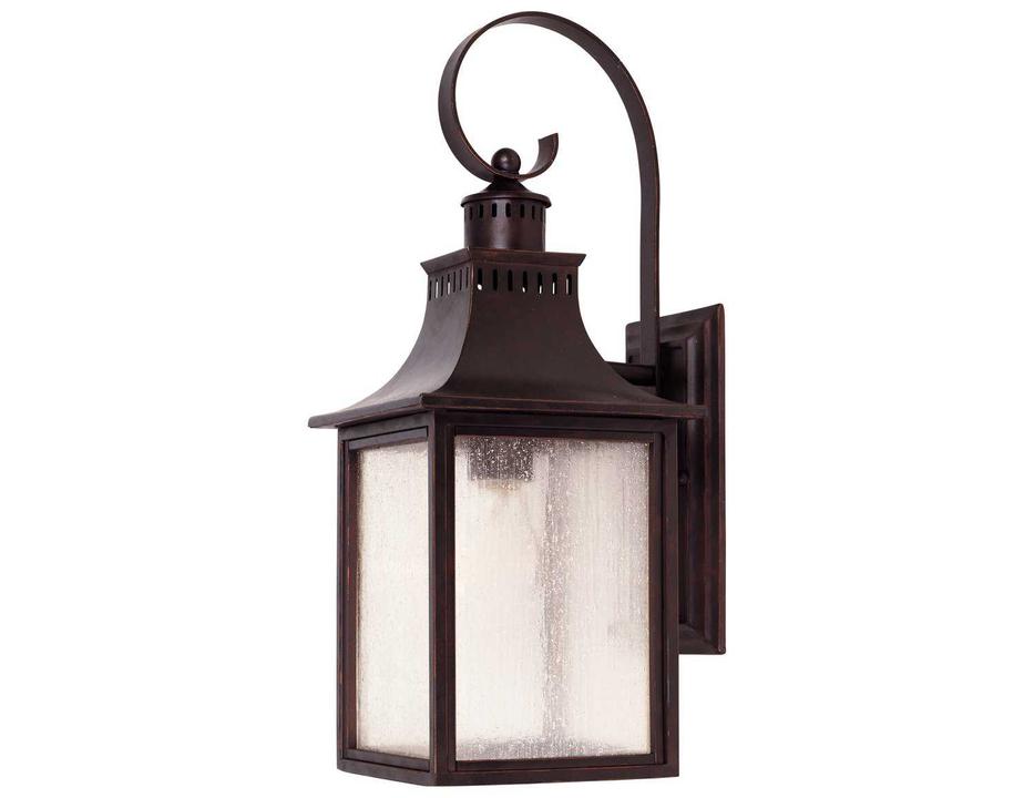 Monte Grande 1-Light Outdoor Wall Lantern in English Bronze