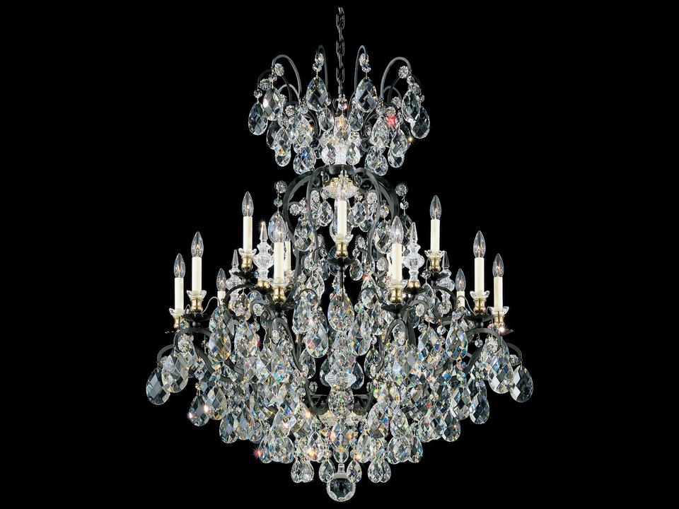 Renaissance 16-Light Crystal Candelabra Chandelier