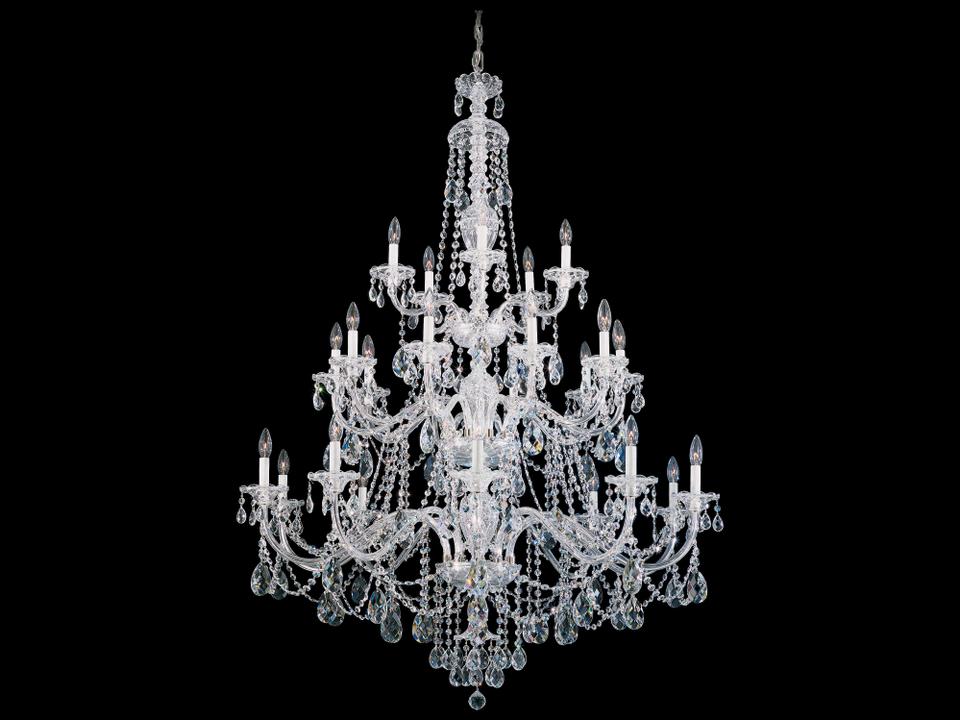 Sterling 25-Light Crystal Candelabra Chandelier