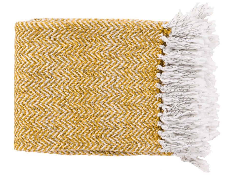 Trina Woven Throw Blanket with Fringe Detail
