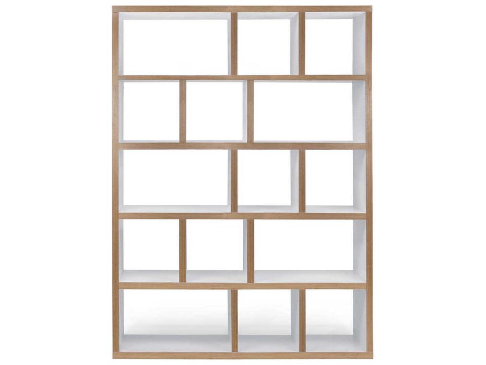 Berlin 5-Level Pure White Plywood Bookcase