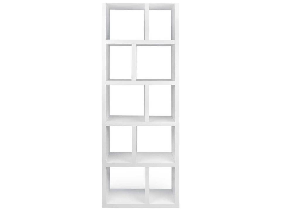 Berlin Pure White Bookcase with 5 Shelves