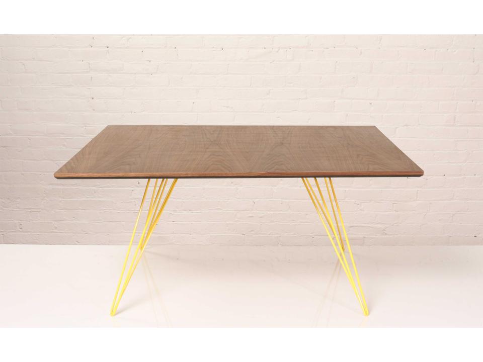 Williams Square Walnut Coffee Table with Hairpin Legs