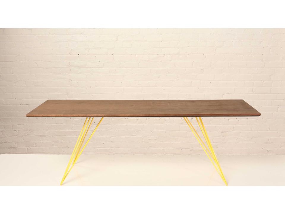 Williams Rectangle Coffee Table Walnut Yellow