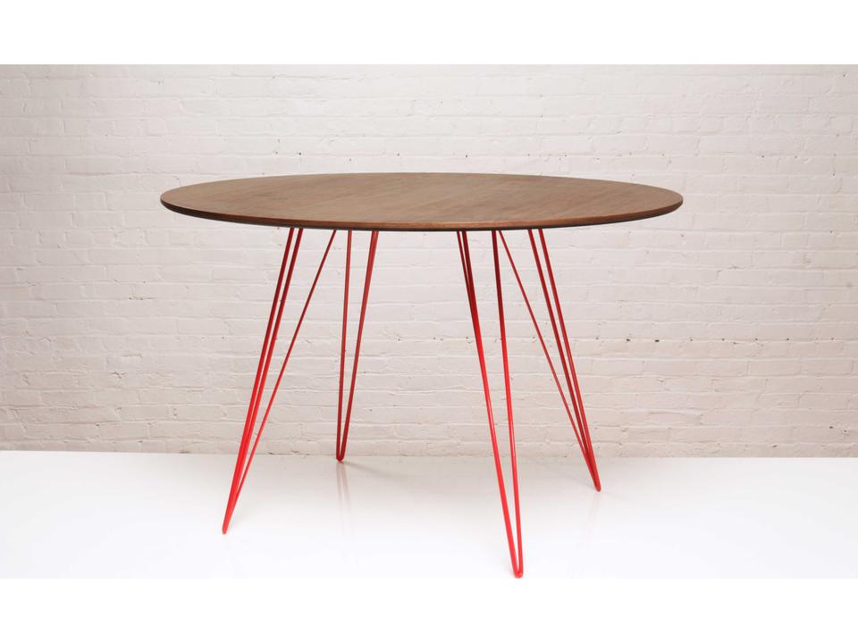 Williams Oval Dining Table Walnut Veneer Top