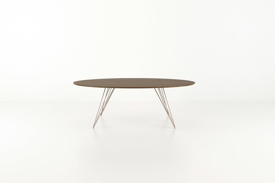 Williams Oval Dining Table Walnut Small
