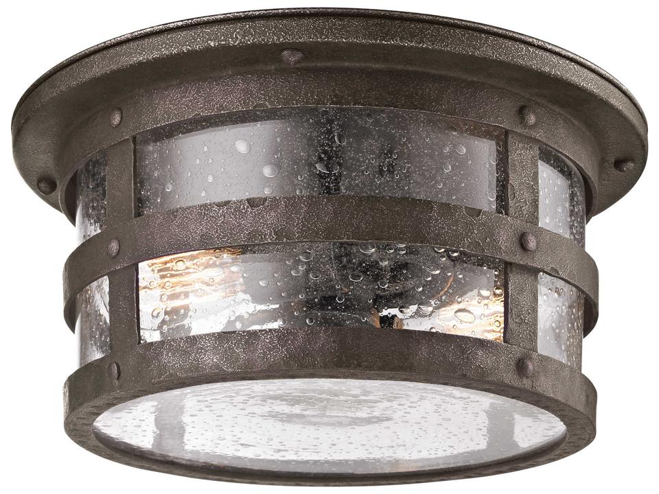 Barbosa Outdoor Flush Mount Light in Barbosa Bronze