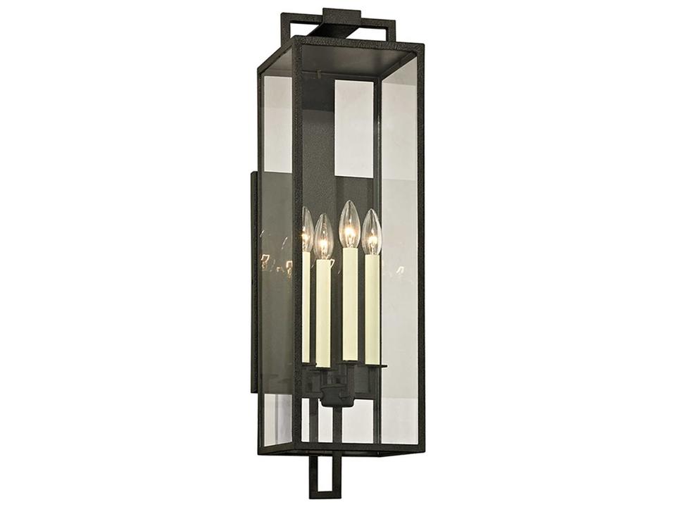 Beckham 4-Light Outdoor Wall Sconce in Forged Iron
