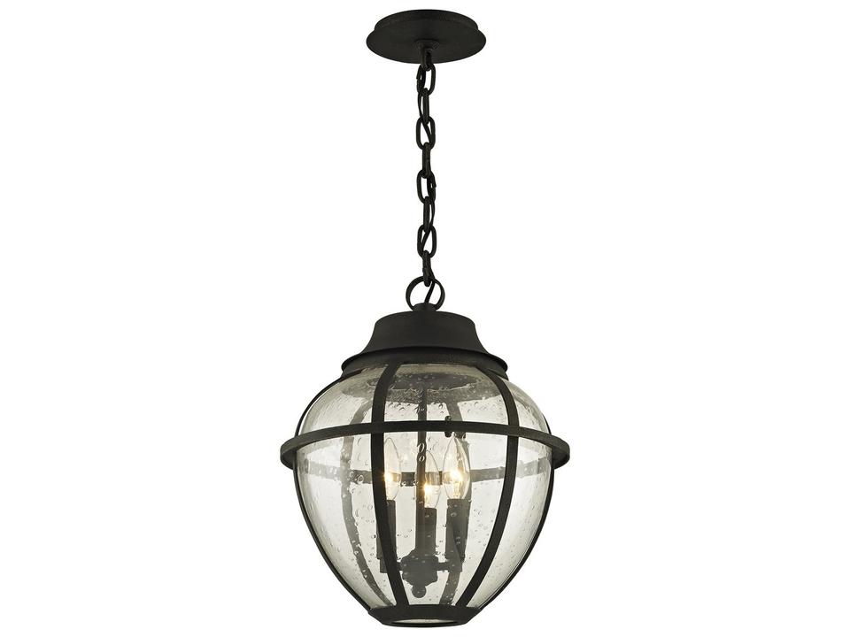 Bunker Hill 3-Light Outdoor Pendant Light in Vintage Bronze
