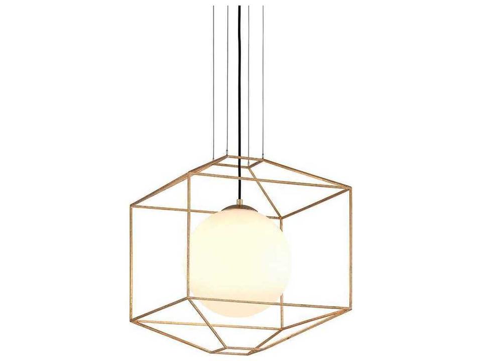 1-Light Silhouette Chandelier in Gold Leaf