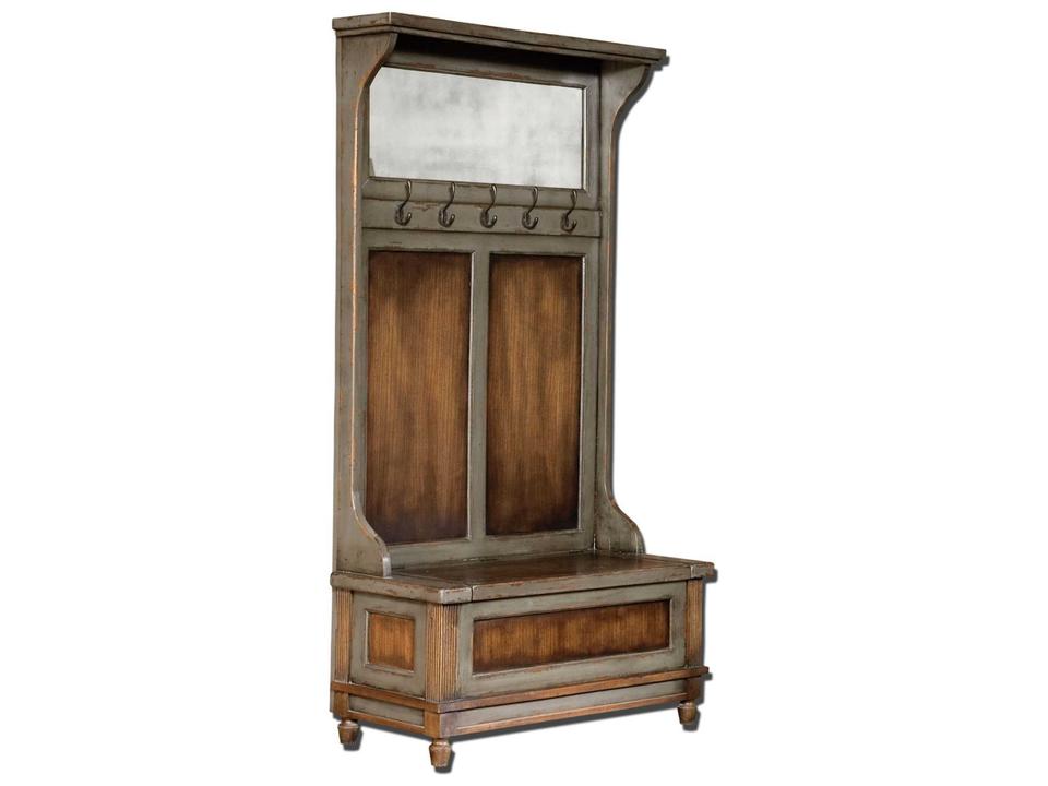 Riyo Distressed Hall Tree