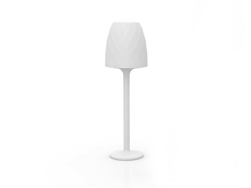 Vases RGBW LED Outdoor Floor Lamp in Ice Translucent Polyethylene