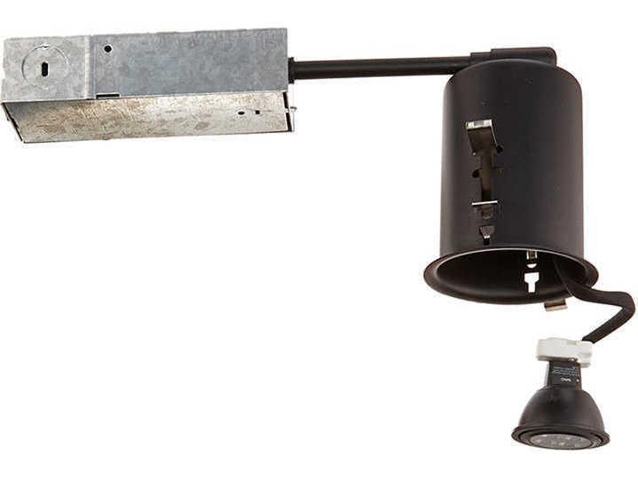 1-Light Black LED Cylinder Recessed Light
