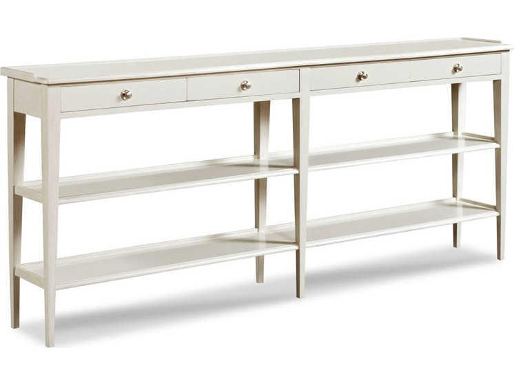 Captiva Rectangle 79-Inch Hall Console Table in Carrara Finish