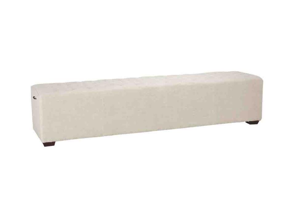 Arabella 79-Inch 3-Seat Upholstered Bench in Beige Linen
