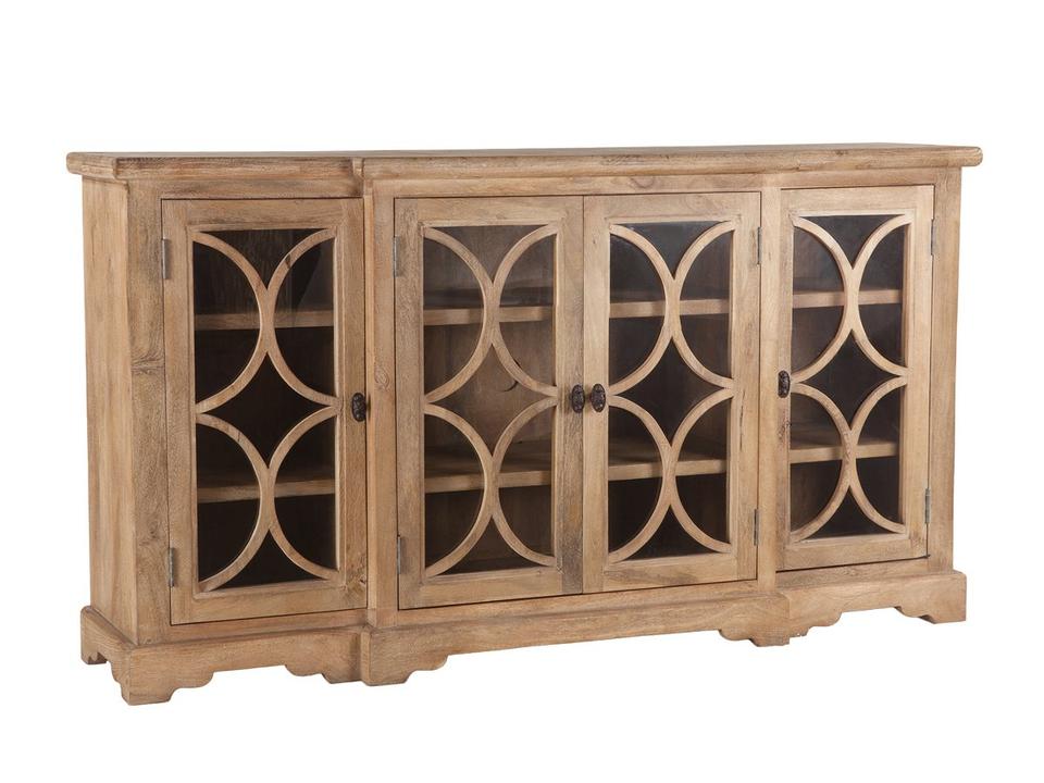 Pengrove 75-Inch Mango Wood Sideboard in Antique Oak
