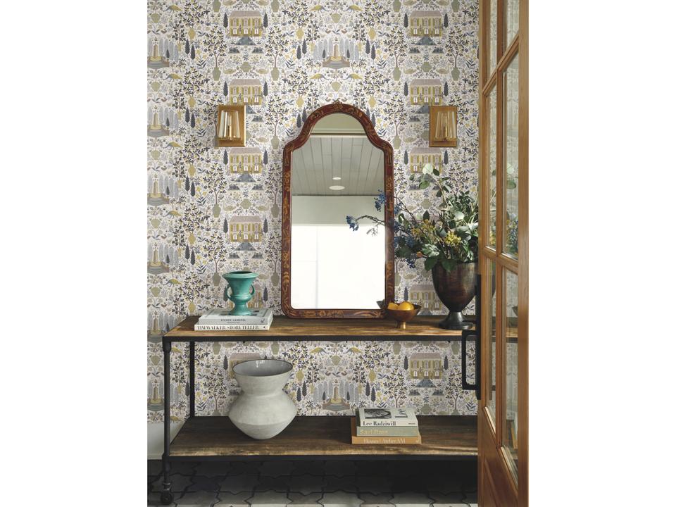 Linen / Gold Camont Wallpaper