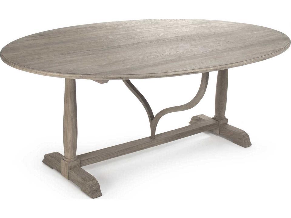 Raw Natural Oval Wood Bar Table