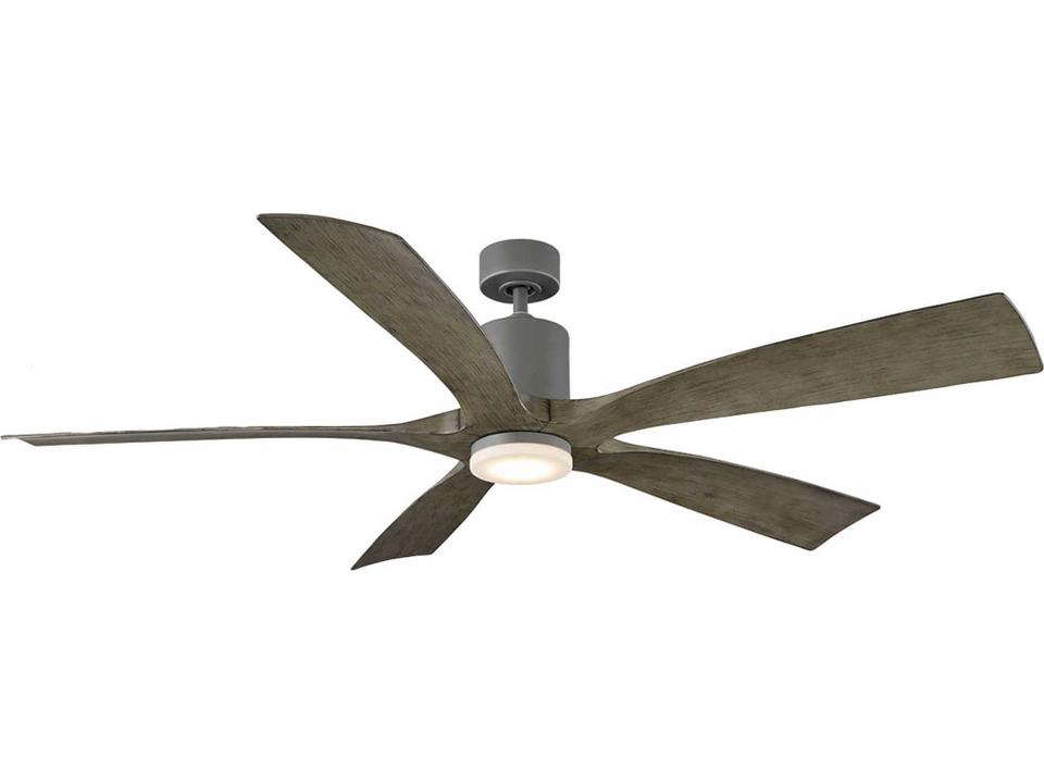 Aviator 70 Inch Smart Ceiling Fan in Graphite and Weathered Gray