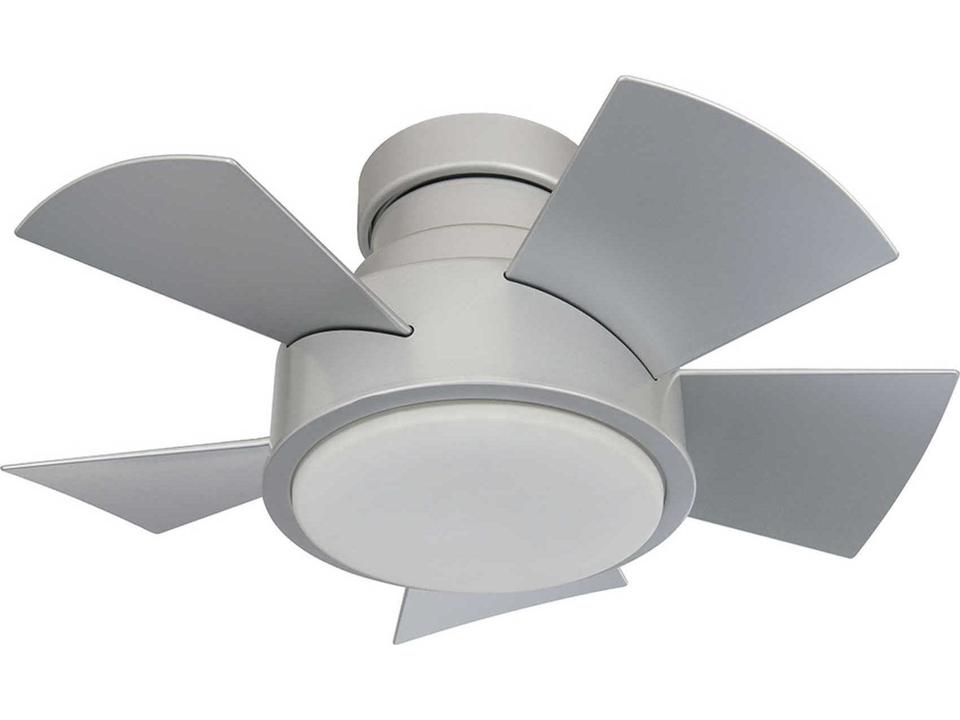 Vox 26 Inch Flush Mount Smart Fan with LED Light Titanium Silver