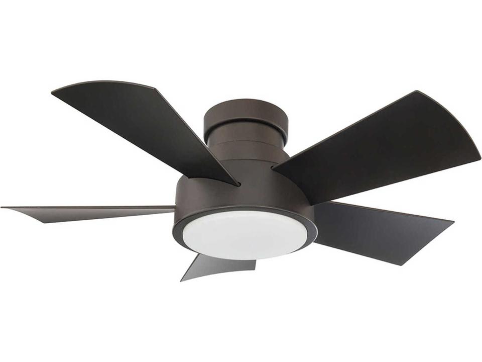 Vox 38 Inch Smart Flush Mount Ceiling Fan Bronze