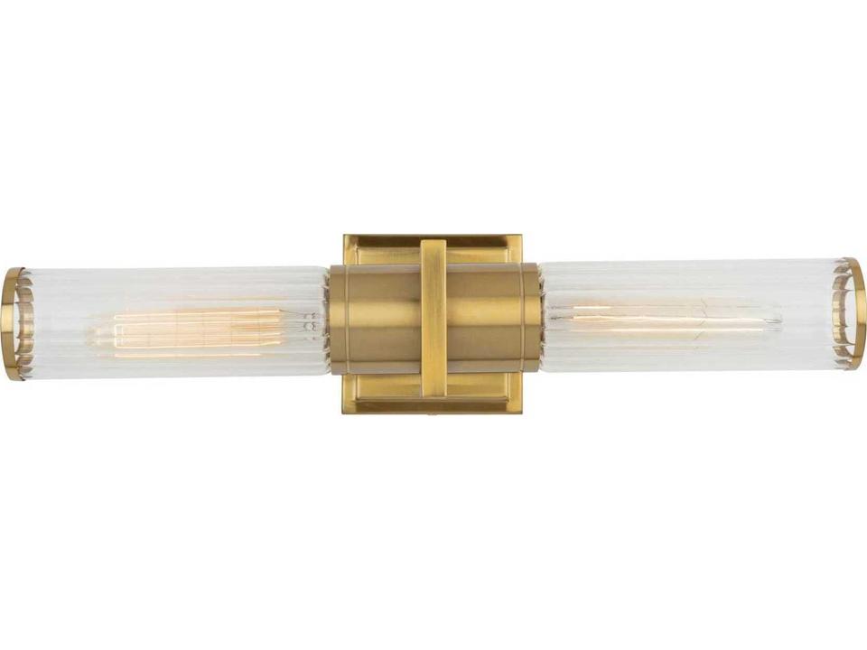 Positano 2-Light Bathroom Vanity Light in Brushed Brass