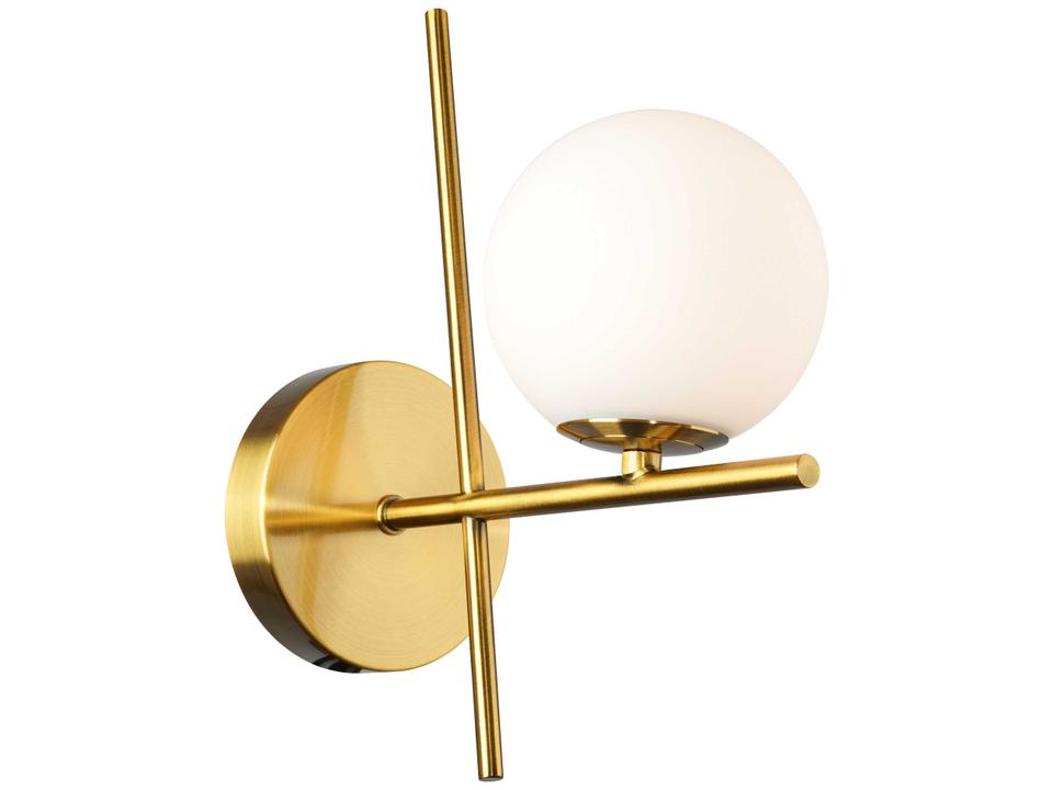 1-Light Modena Wall Sconce in Plated Brushed Brass