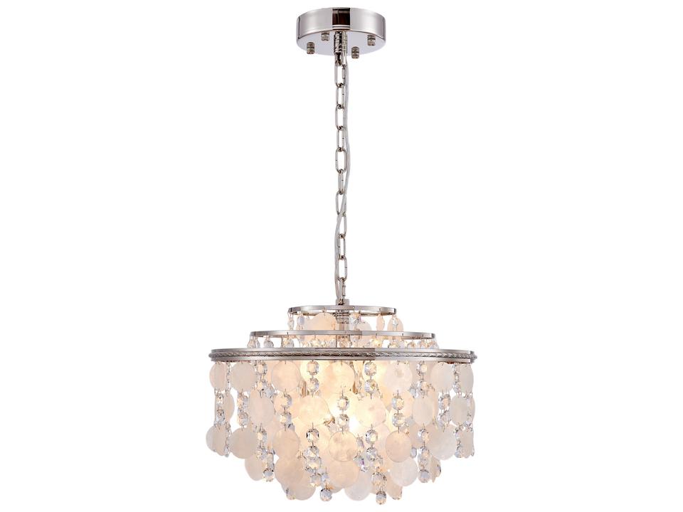 6-Light Avara Chandelier in Polished Nickel