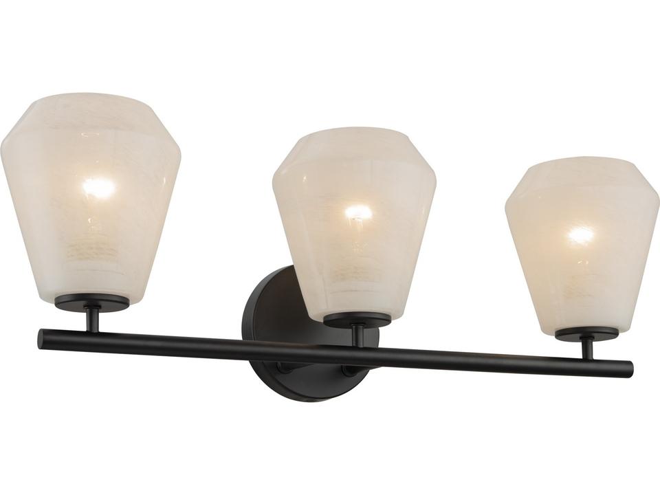 Brooke 3-Light Bathroom Vanity Light in Black